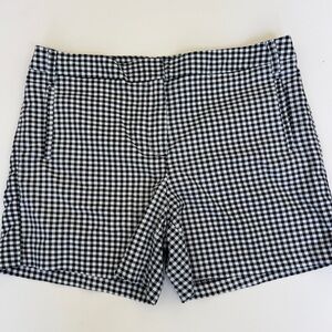 Anne Klein Black and White Gingham Shorts